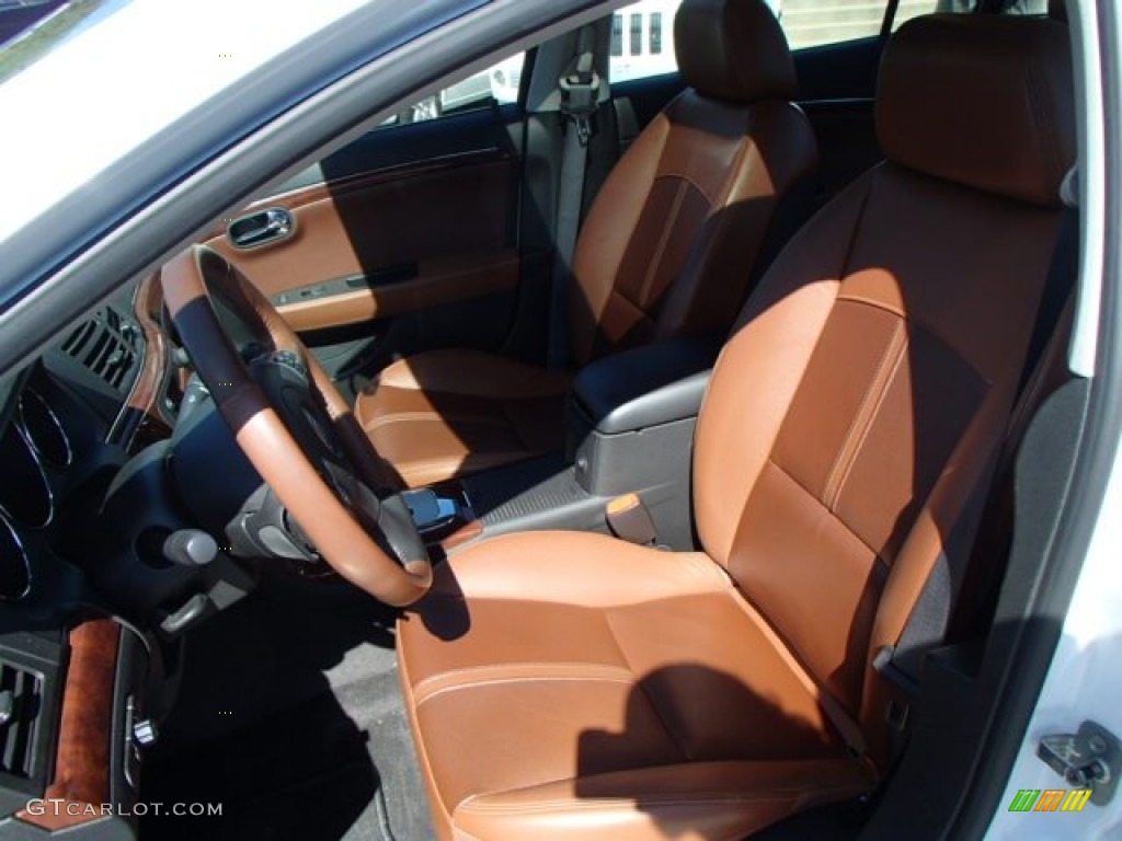 2009 Aura XR V6 - Polar White / Morocco Brown photo #10