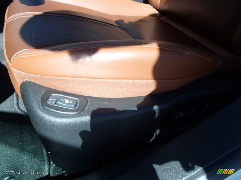 2009 Aura XR V6 - Polar White / Morocco Brown photo #14