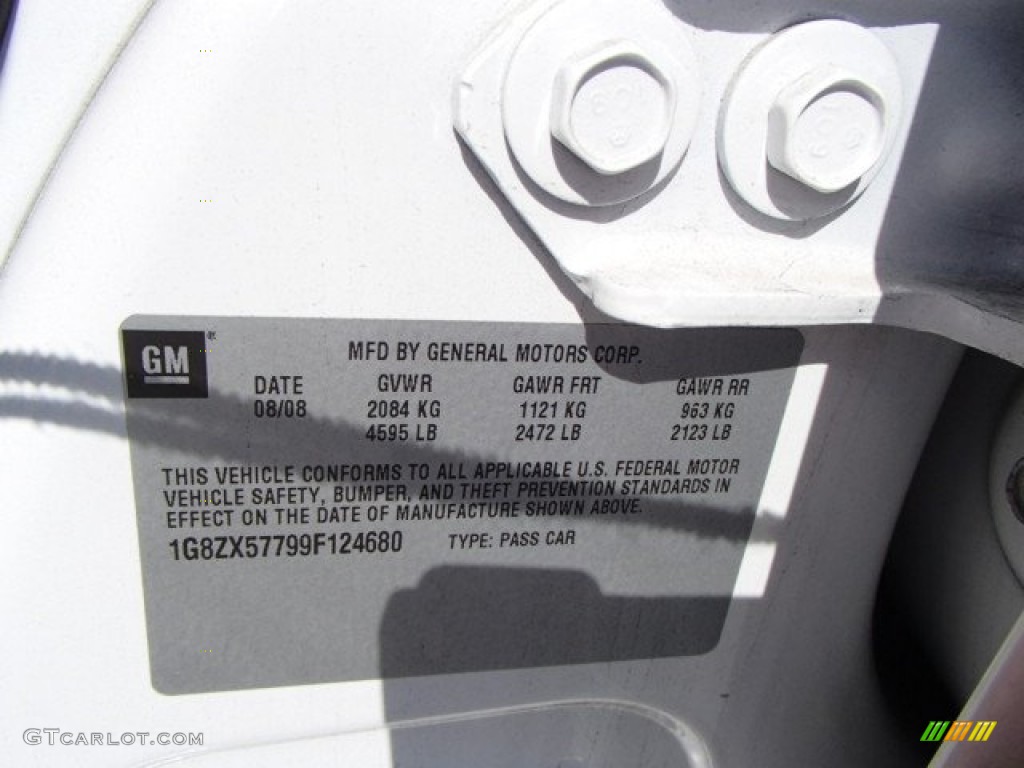 2009 Aura XR V6 - Polar White / Morocco Brown photo #20