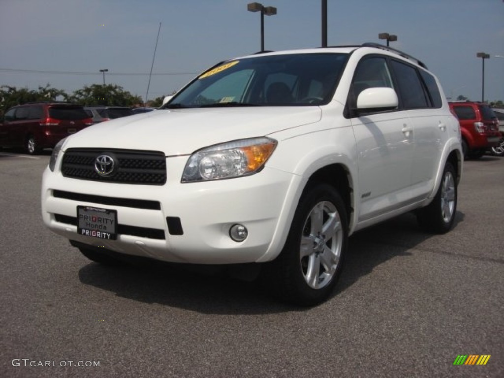 2007 RAV4 Sport - Super White / Dark Charcoal photo #1