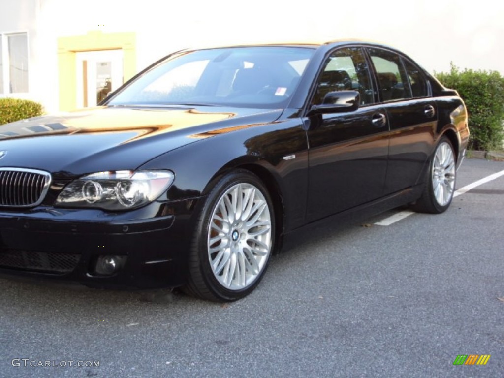 2007 7 Series 750i Sedan - Black Sapphire Metallic / Black photo #11