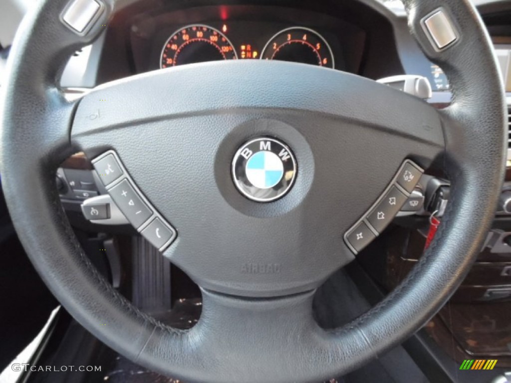 2007 7 Series 750i Sedan - Black Sapphire Metallic / Black photo #18