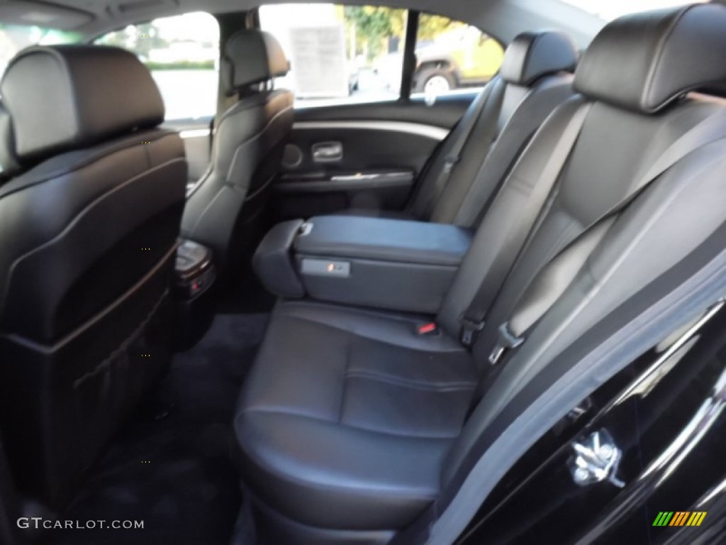 2007 7 Series 750i Sedan - Black Sapphire Metallic / Black photo #29