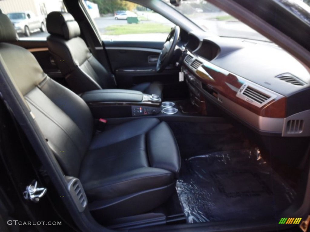 2007 7 Series 750i Sedan - Black Sapphire Metallic / Black photo #34