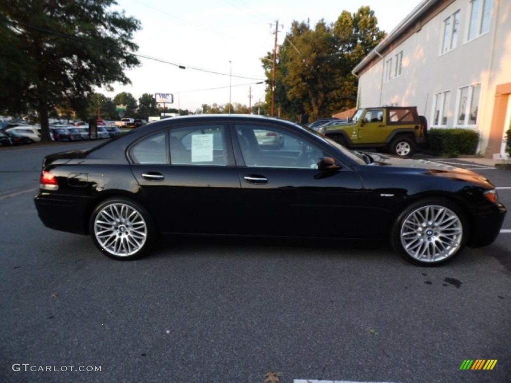 2007 7 Series 750i Sedan - Black Sapphire Metallic / Black photo #47