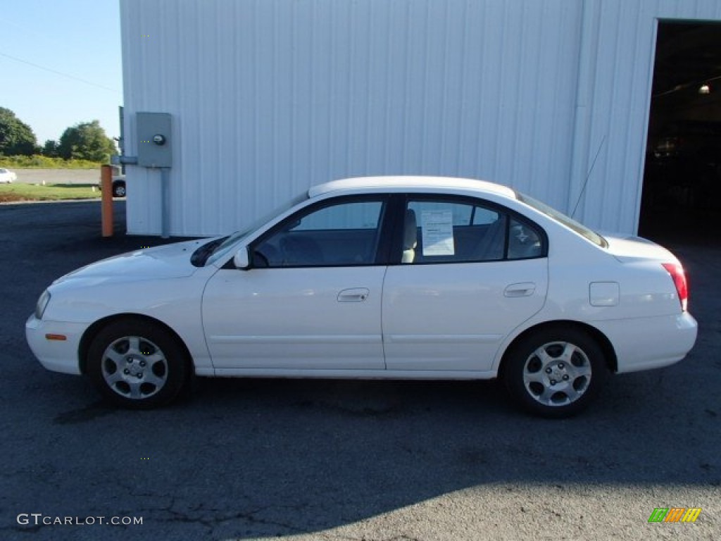 Nordic White 2003 Hyundai Elantra GLS Sedan Exterior Photo #85324706