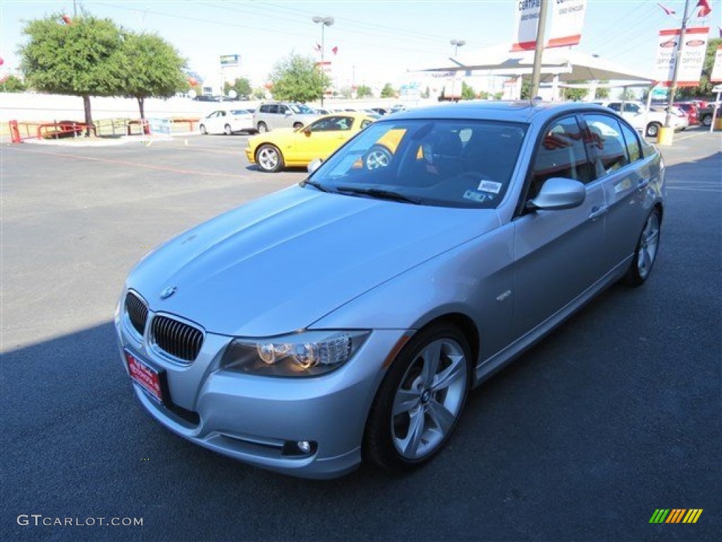 2010 3 Series 335i Sedan - Titanium Silver Metallic / Black photo #3