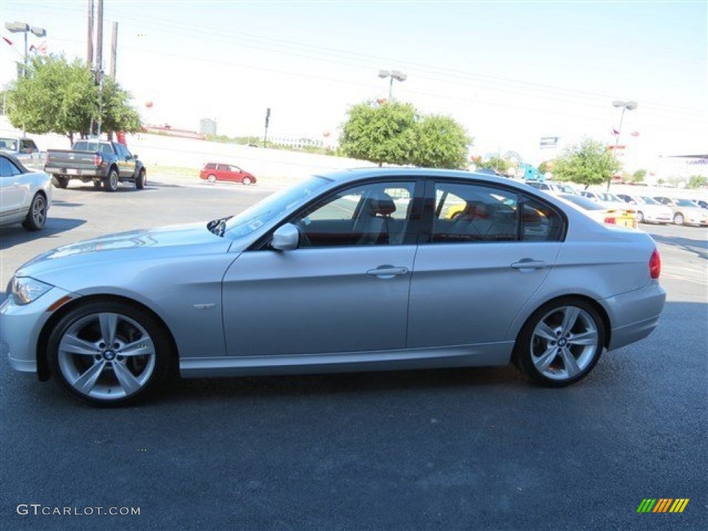 2010 3 Series 335i Sedan - Titanium Silver Metallic / Black photo #4