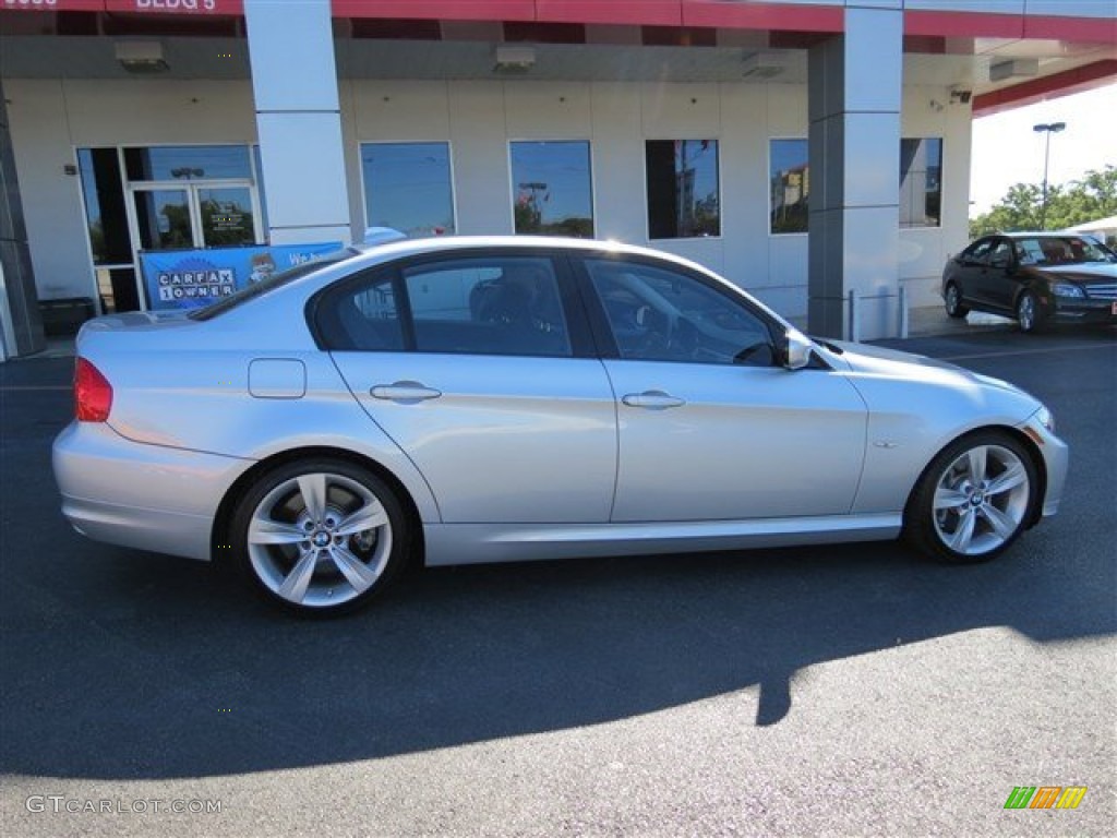 2010 3 Series 335i Sedan - Titanium Silver Metallic / Black photo #8