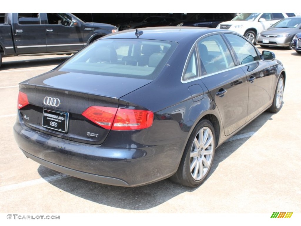 2011 A4 2.0T Sedan - Deep Sea Blue Pearl / Black photo #9