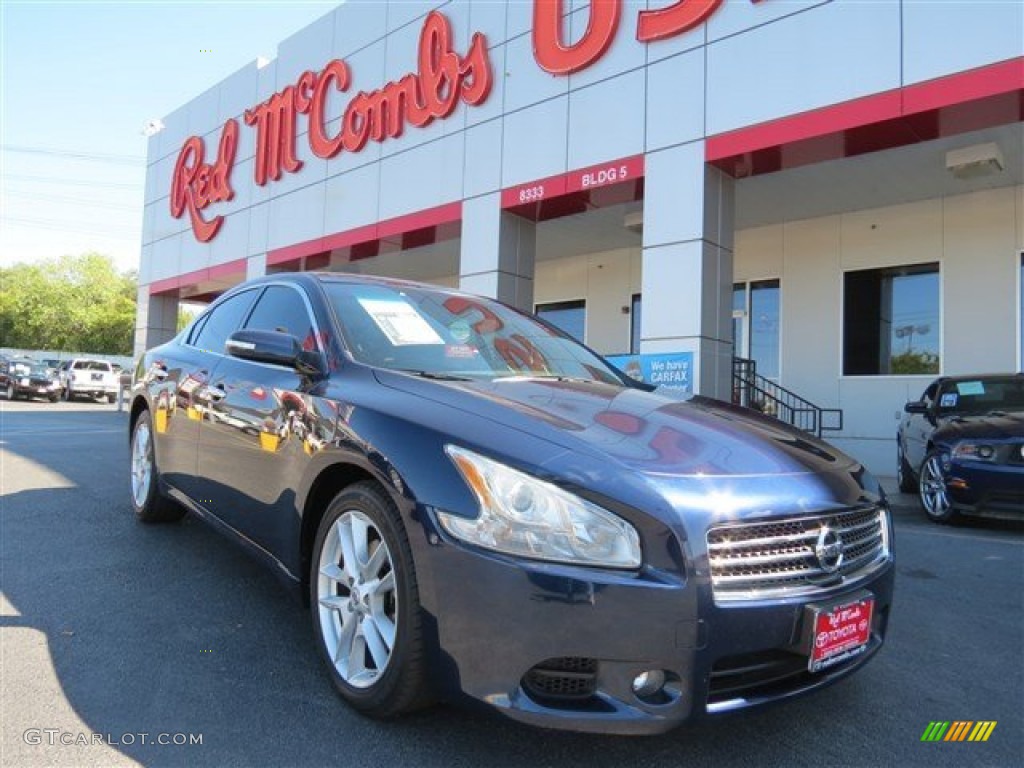 2011 Maxima 3.5 SV - Navy Blue / Charcoal photo #1