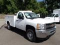 Summit White - Silverado 3500HD WT Regular Cab Utility Truck Photo No. 4