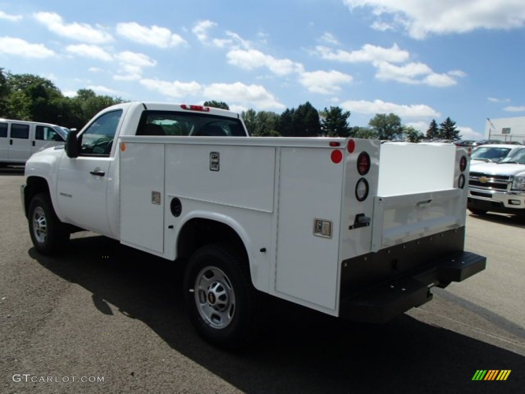 2014 Silverado 3500HD WT Regular Cab Utility Truck - Summit White / Dark Titanium photo #8