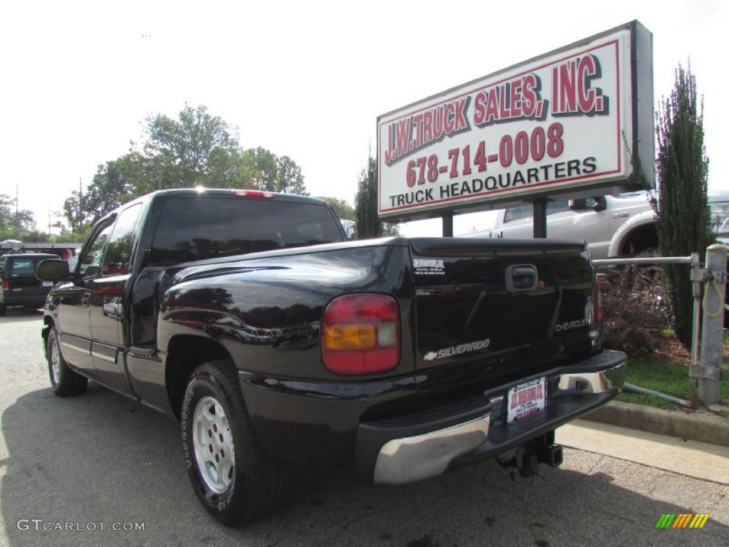 2003 Silverado 1500 LT Extended Cab - Black / Tan photo #5