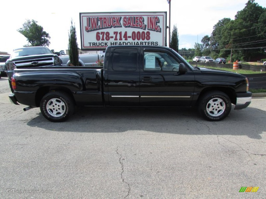 2003 Silverado 1500 LT Extended Cab - Black / Tan photo #9