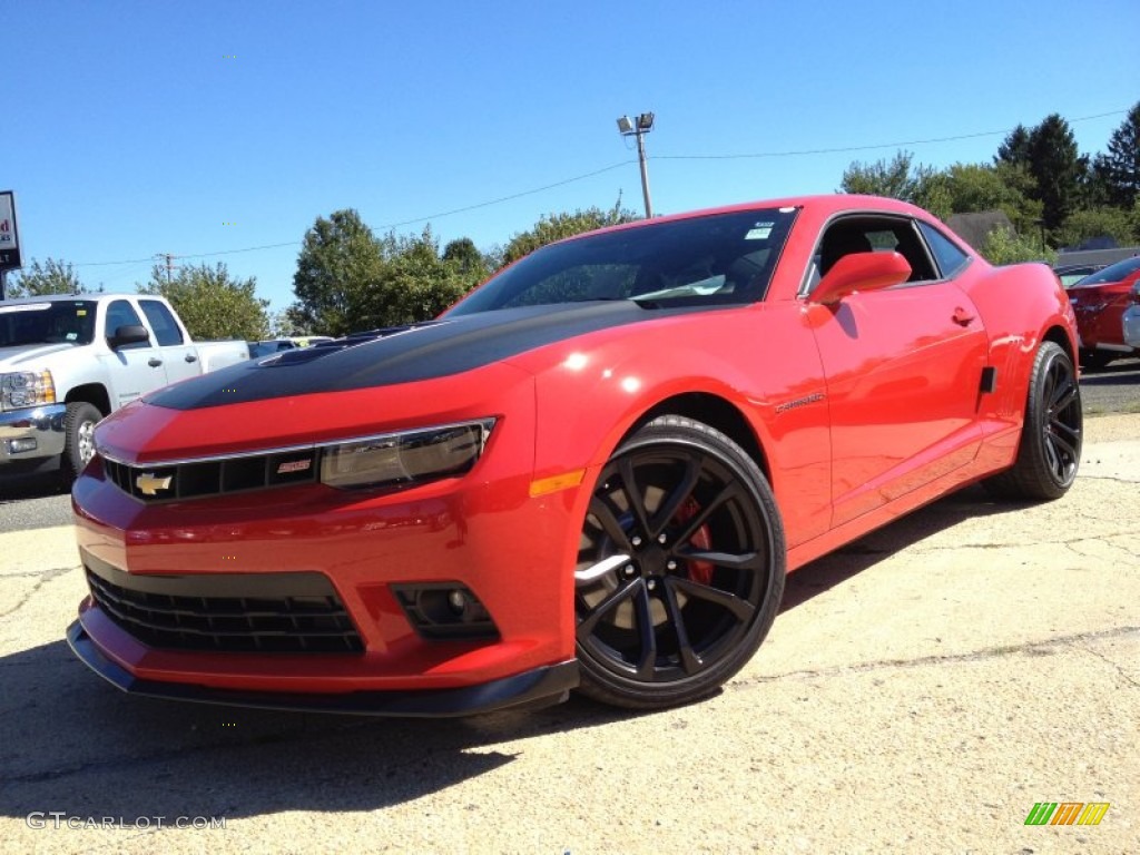 2014 Camaro SS/RS Coupe - Red Hot / Black photo #1