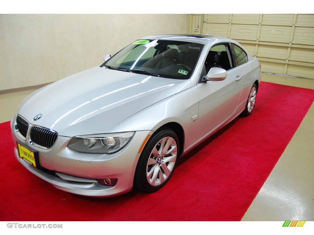 2011 3 Series 328i xDrive Coupe - Titanium Silver Metallic / Gray Dakota Leather photo #3