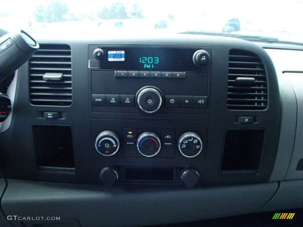 2013 Silverado 2500HD Work Truck Regular Cab 4x4 Stake Truck - Summit White / Dark Titanium photo #14