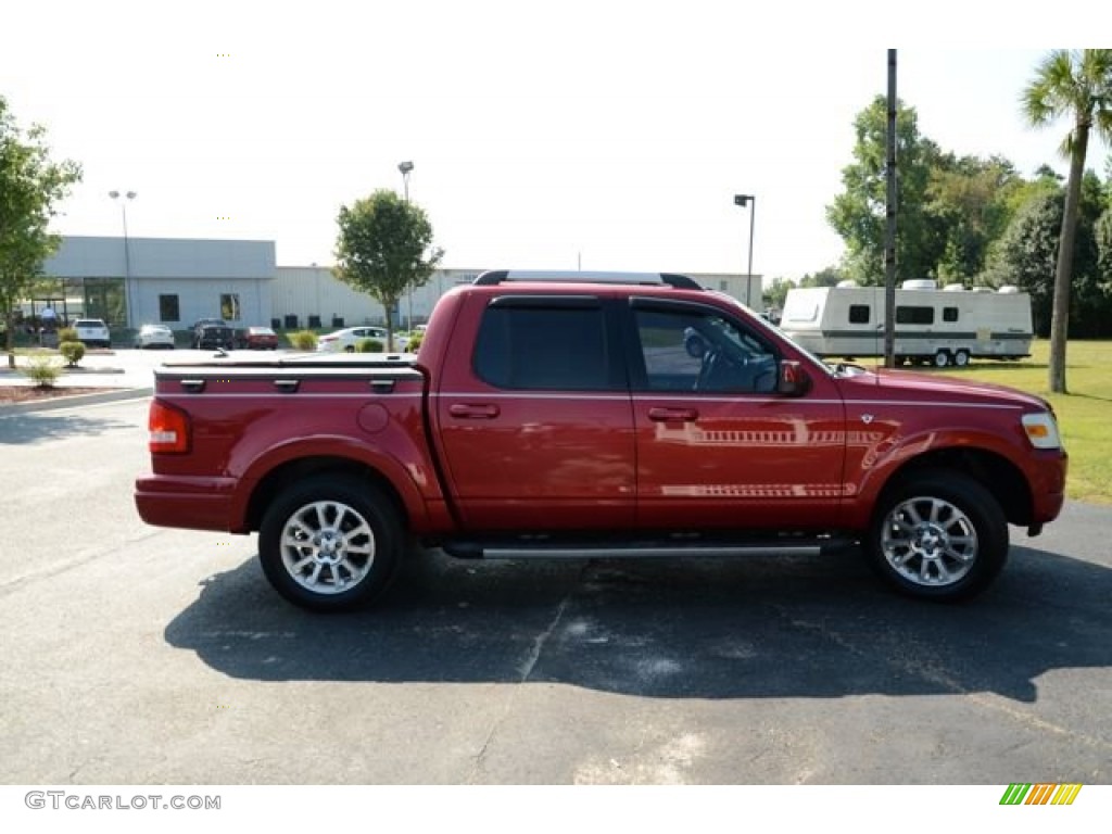 2007 Explorer Sport Trac Limited - Red Fire / Dark Charcoal/Camel photo #4