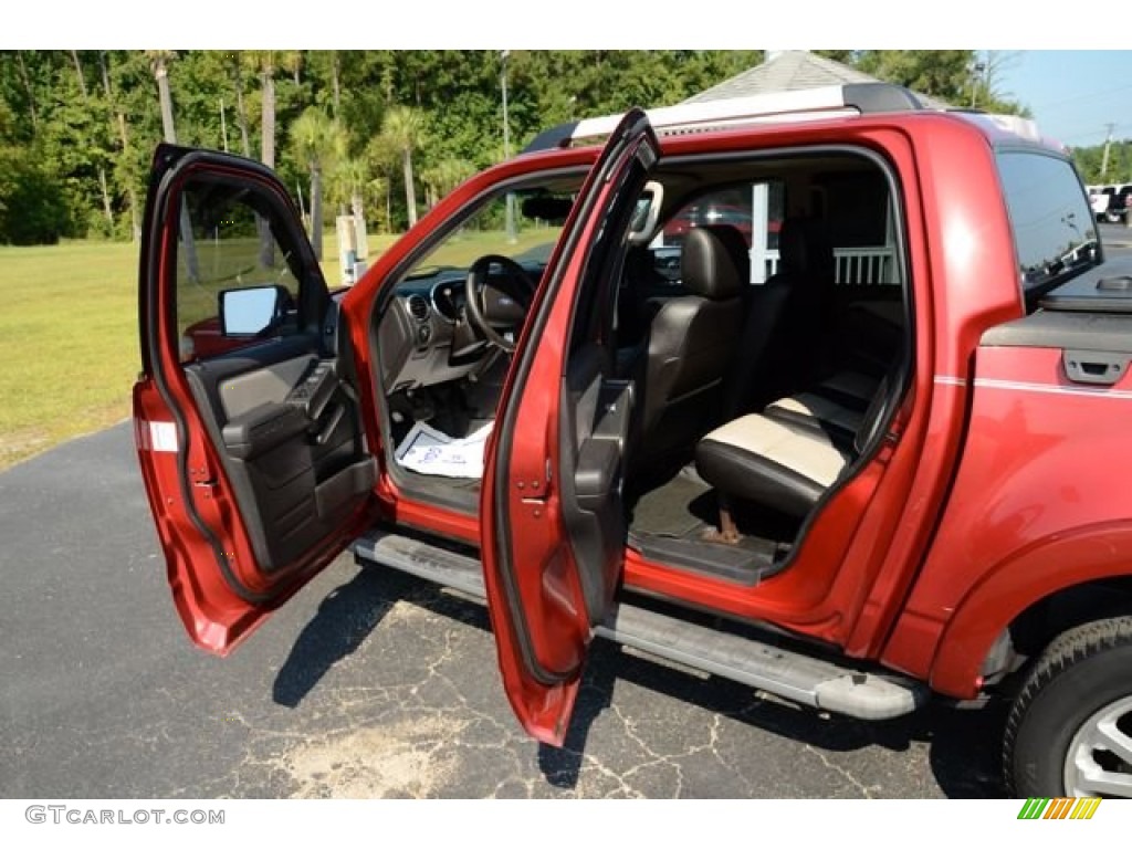 2007 Explorer Sport Trac Limited - Red Fire / Dark Charcoal/Camel photo #12