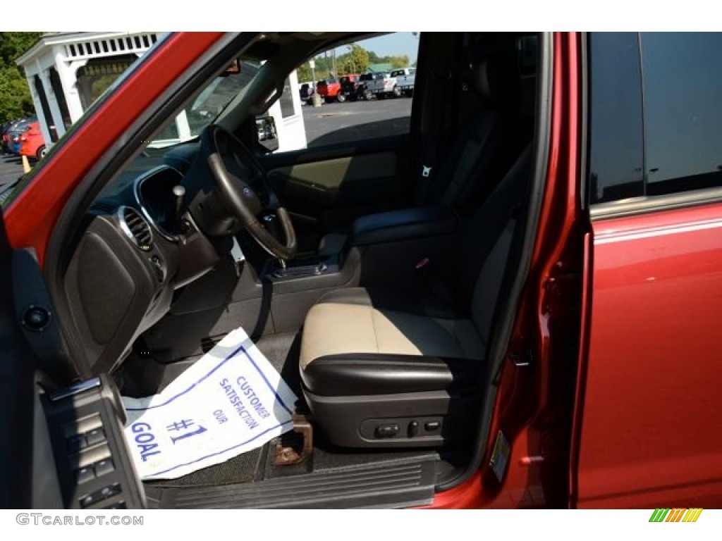 2007 Explorer Sport Trac Limited - Red Fire / Dark Charcoal/Camel photo #22