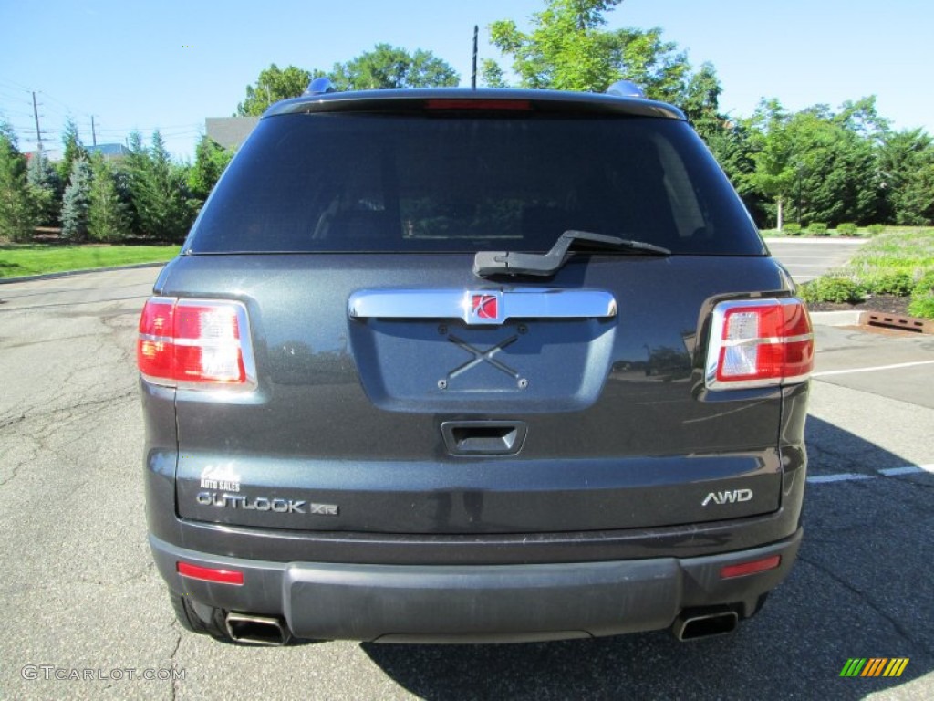 2007 Outlook XR AWD - Dark Spiral Gray Metallic / Gray photo #6