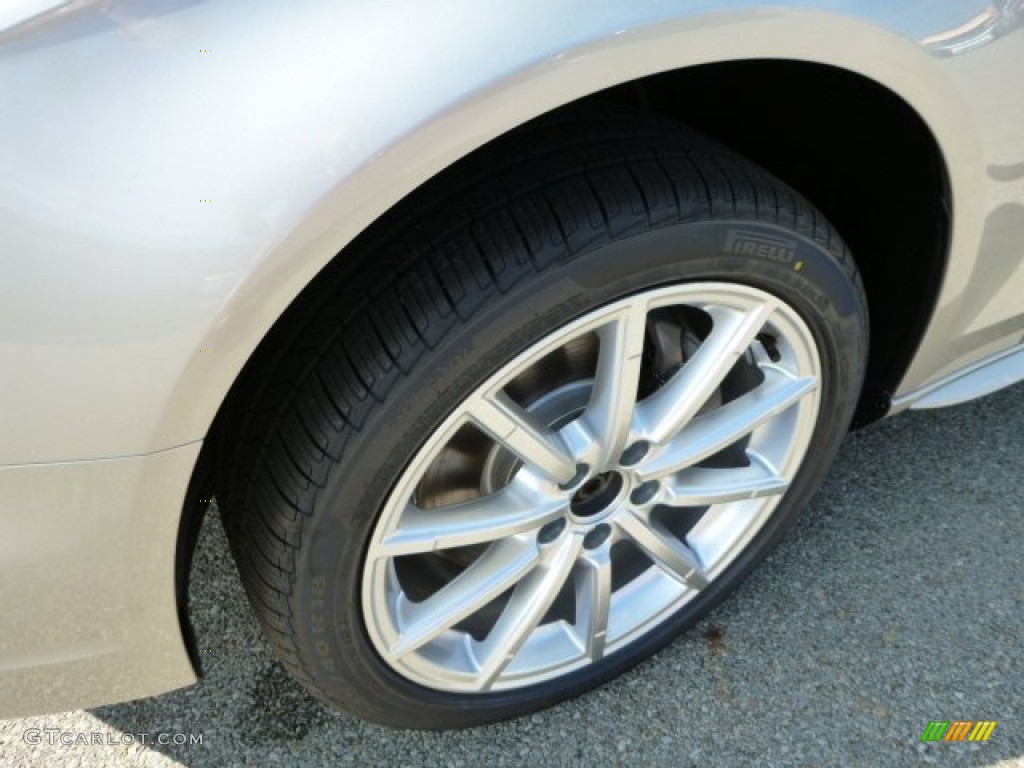 2014 A4 2.0T quattro Sedan - Cuvee Silver Metallic / Black photo #7