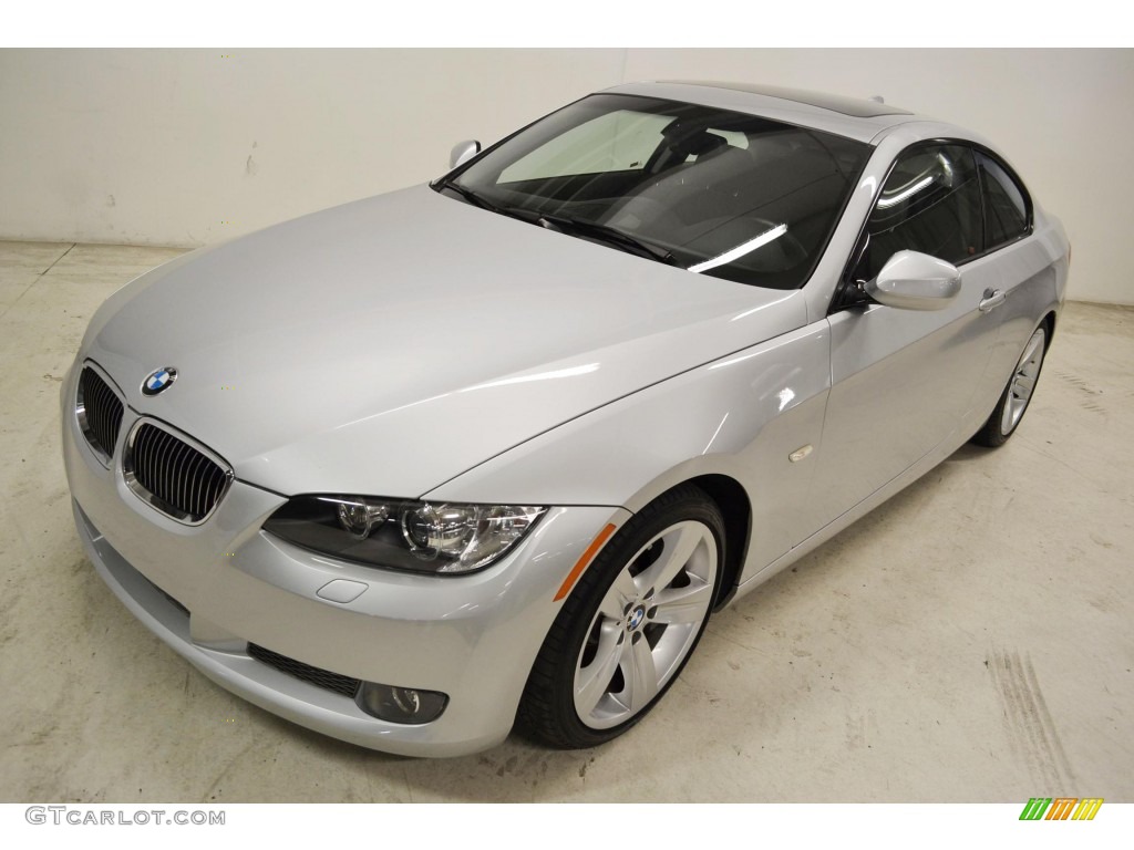 2010 3 Series 335i Coupe - Titanium Silver Metallic / Black photo #7