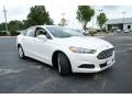 2014 Oxford White Ford Fusion SE  photo #3