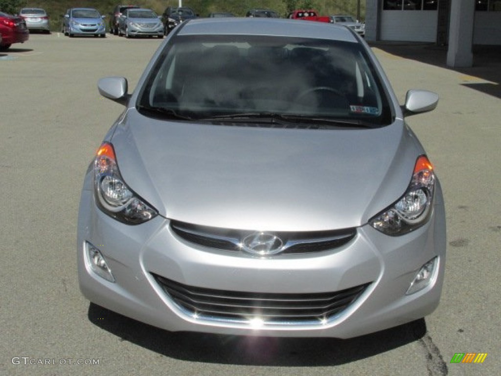 2012 Elantra GLS - Shimmering Silver / Gray photo #4