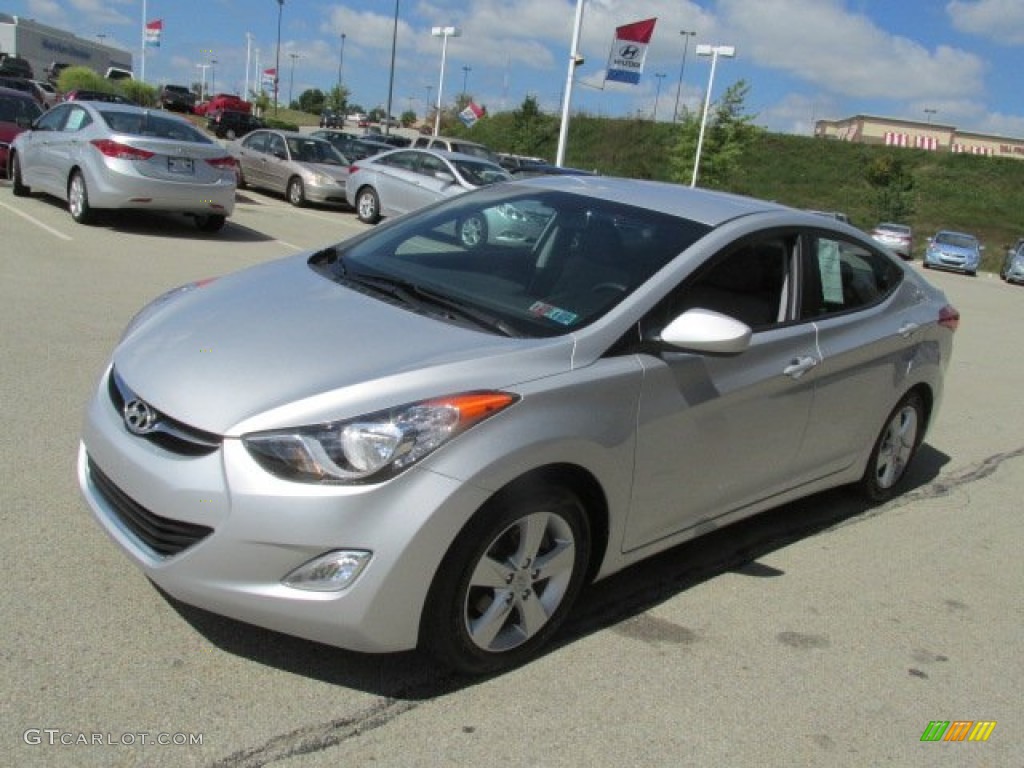 2012 Elantra GLS - Shimmering Silver / Gray photo #5