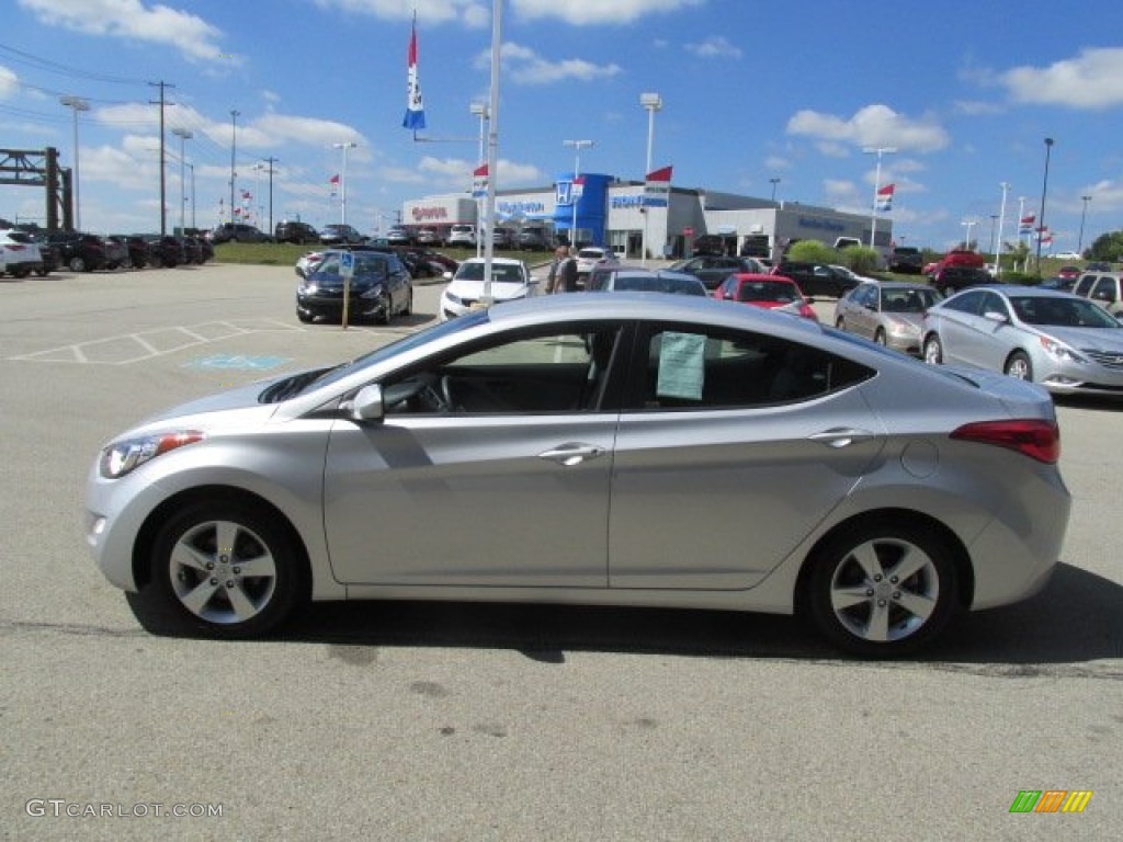 2012 Elantra GLS - Shimmering Silver / Gray photo #6