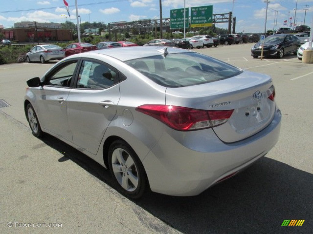 2012 Elantra GLS - Shimmering Silver / Gray photo #7