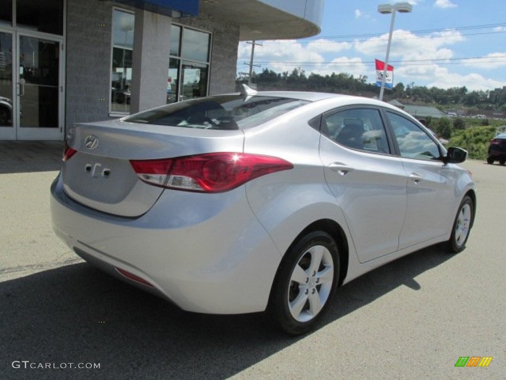2012 Elantra GLS - Shimmering Silver / Gray photo #9