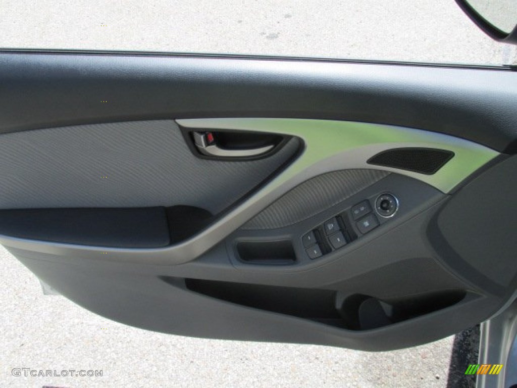 2012 Elantra GLS - Shimmering Silver / Gray photo #10