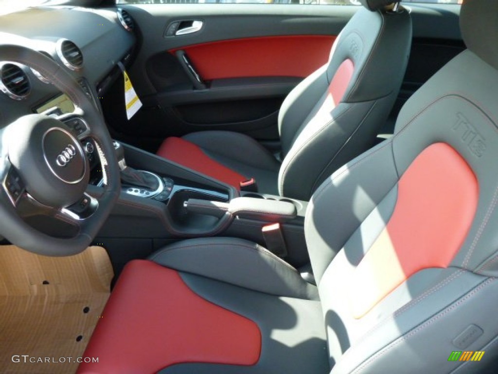 Magma Red Interior 2014 Audi TT S 2.0T quattro Coupe Photo #85334310