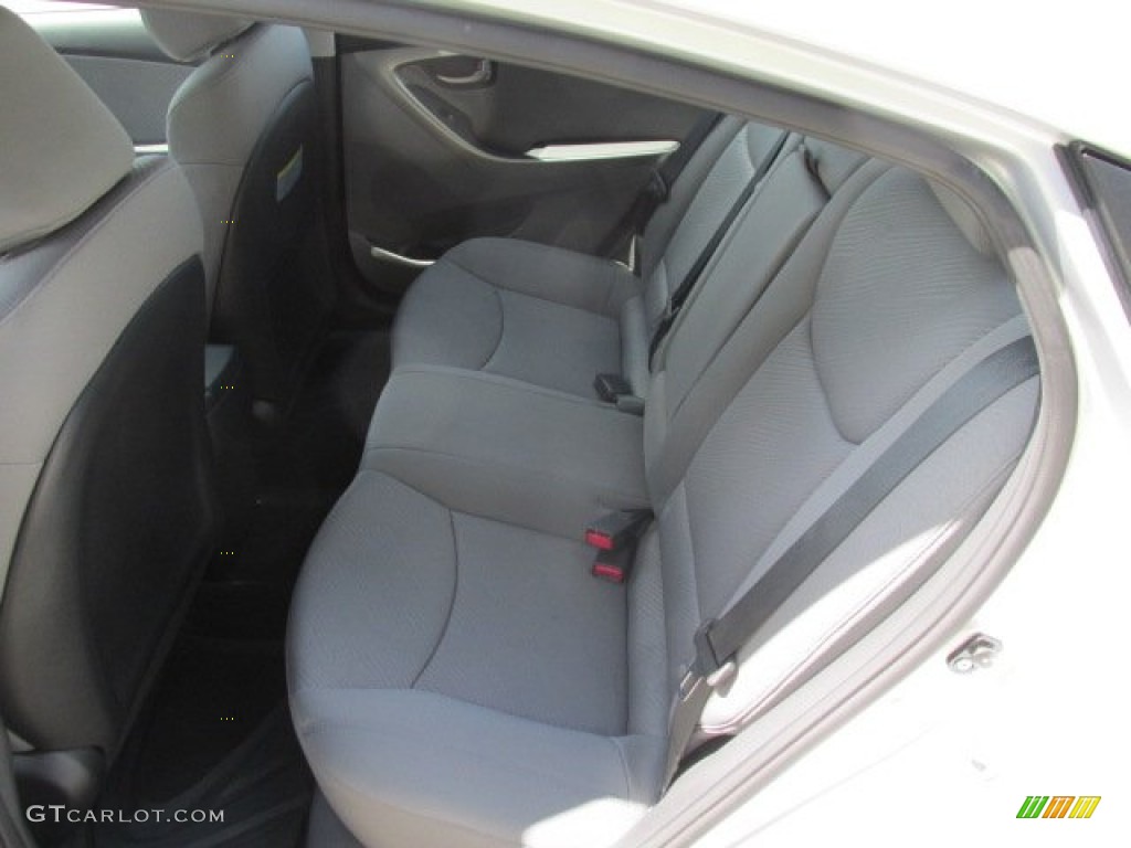 2012 Elantra GLS - Shimmering Silver / Gray photo #17