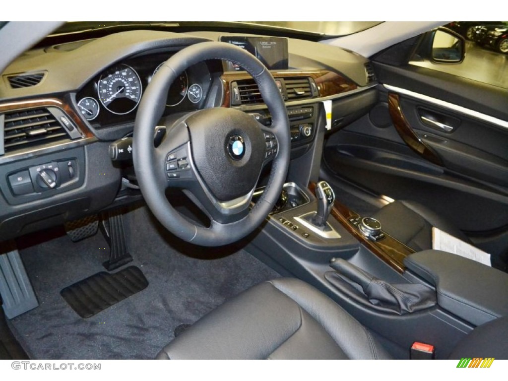 Black Interior 2014 BMW 3 Series 328i xDrive Gran Turismo Photo #85334765