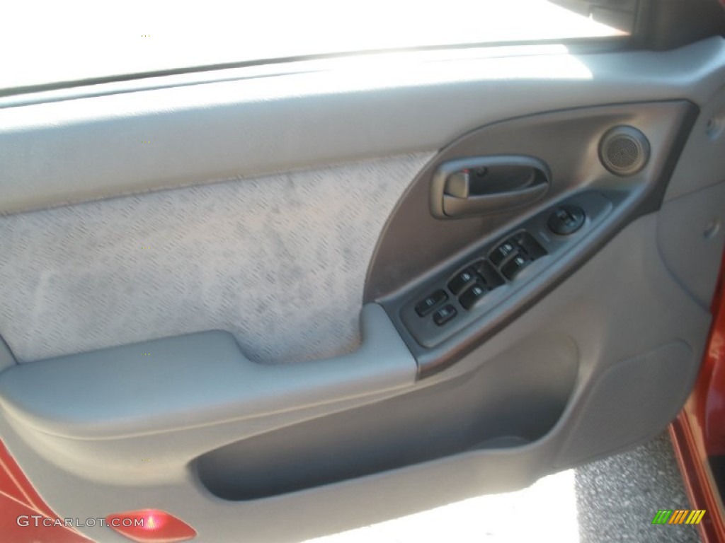 2005 Elantra GLS Sedan - Electric Red Metallic / Gray photo #16