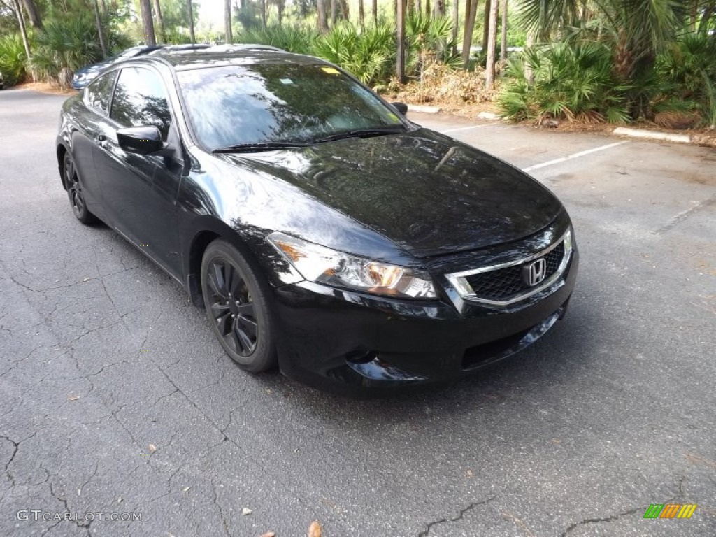 2009 Accord EX Coupe - Crystal Black Pearl / Black photo #1