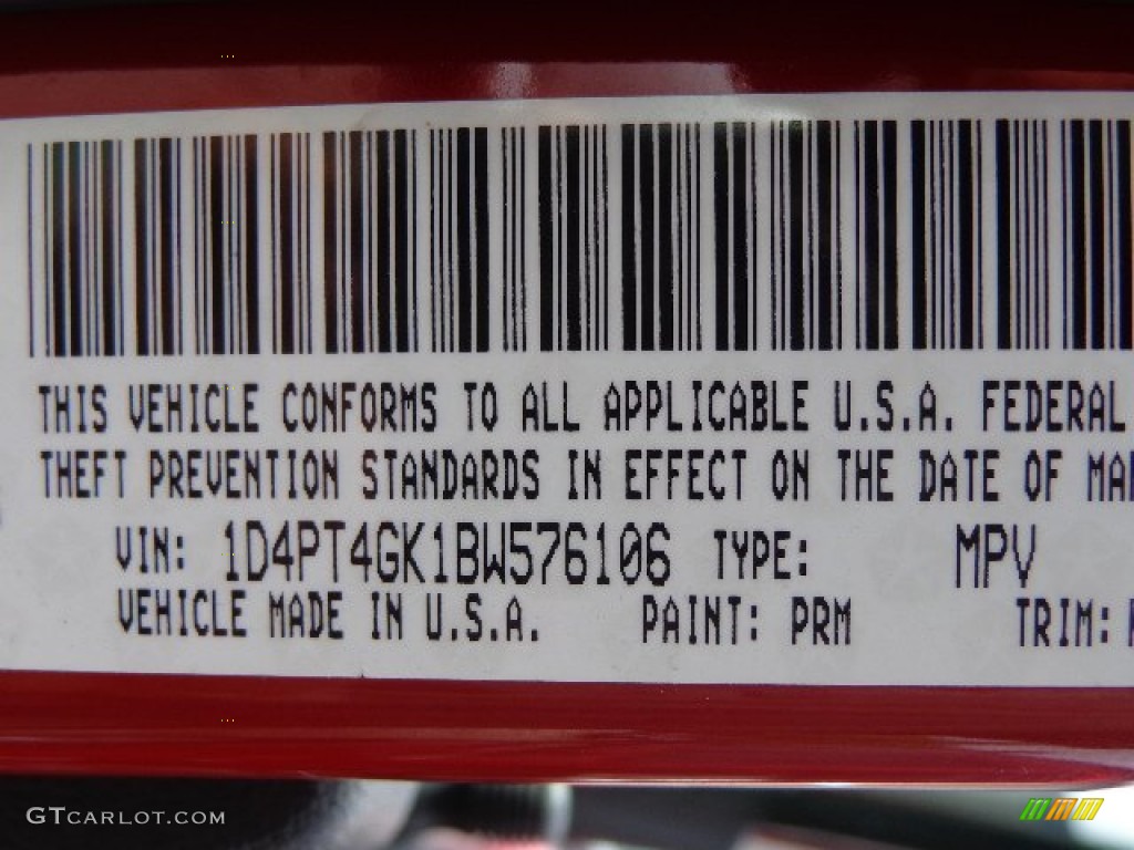 2011 Nitro Heat - Redline 2-Coat Pearl / Dark Slate Gray photo #26