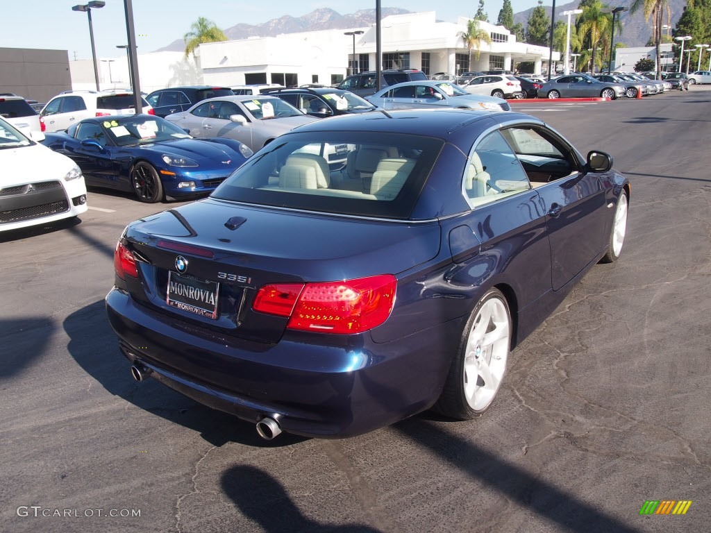 2011 3 Series 335i Convertible - Deep Sea Blue Metallic / Cream Beige photo #7