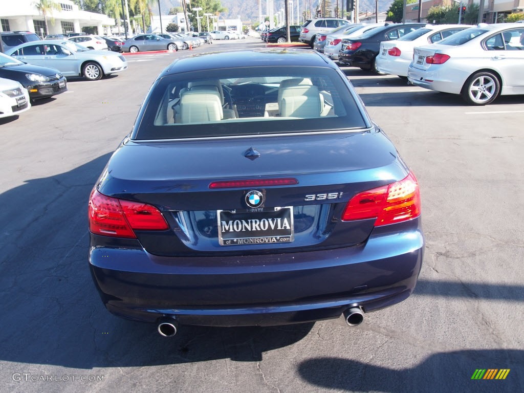 2011 3 Series 335i Convertible - Deep Sea Blue Metallic / Cream Beige photo #8