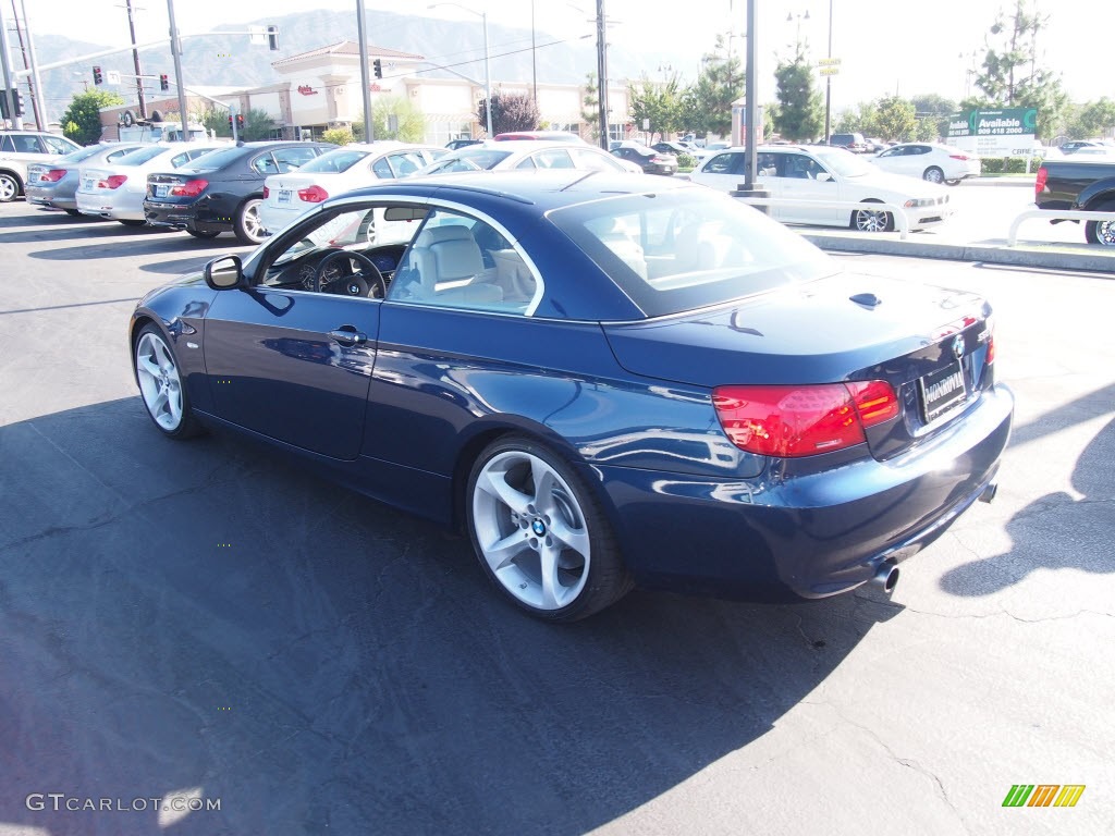 2011 3 Series 335i Convertible - Deep Sea Blue Metallic / Cream Beige photo #9