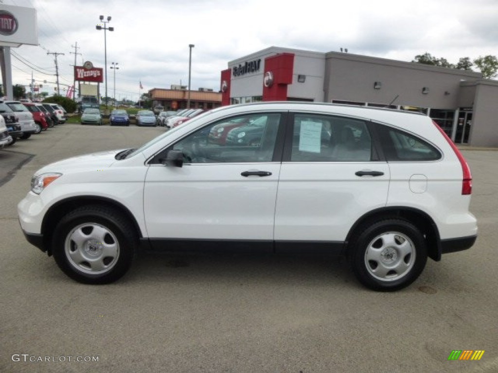 2011 CR-V LX 4WD - Taffeta White / Gray photo #4