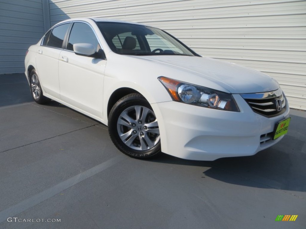 2011 Accord LX-P Sedan - Taffeta White / Ivory photo #1