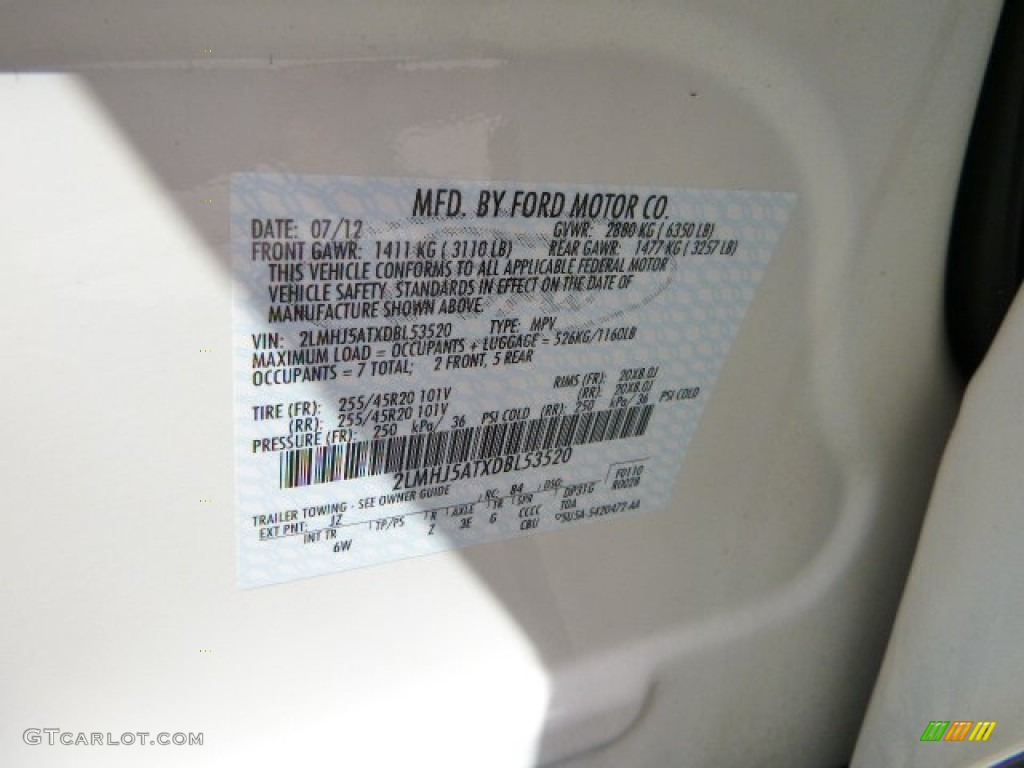 2013 MKT Color Code JZ for Crystal Champagne Photo #85341606
