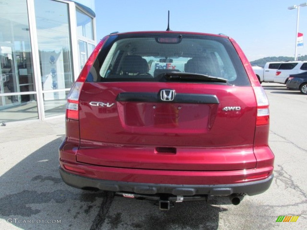 2011 CR-V LX 4WD - Tango Red Pearl / Gray photo #8