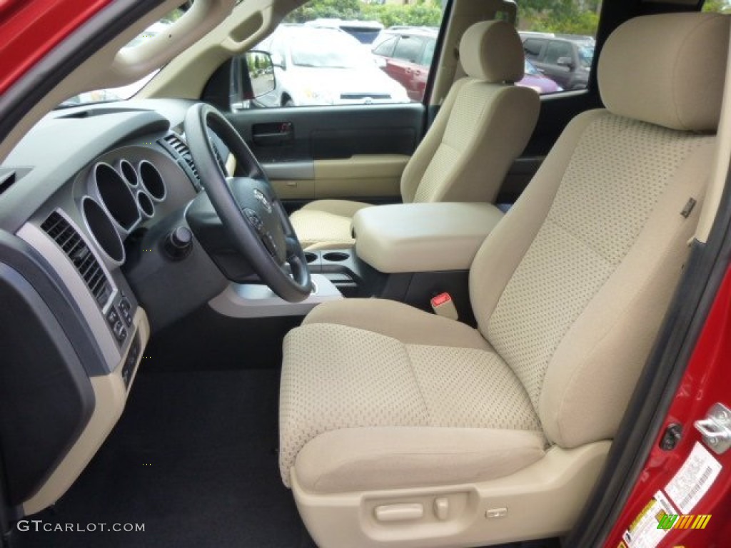 2012 Tundra TRD Double Cab 4x4 - Barcelona Red Metallic / Sand Beige photo #14