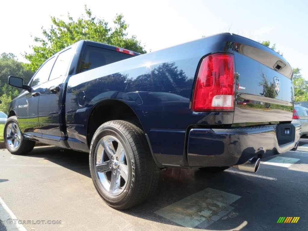 2012 Ram 1500 Express Quad Cab - True Blue Pearl / Dark Slate Gray/Medium Graystone photo #2